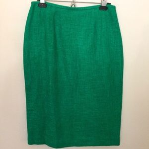 Lafayette 148 Green Pencil Skirt size 8